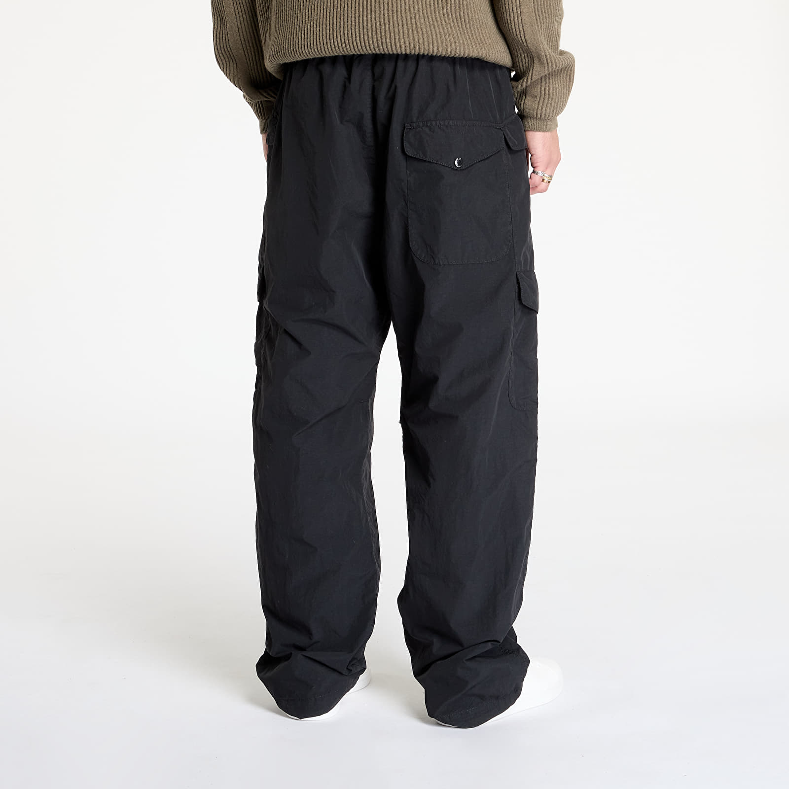 Pánské kalhoty C.P. Company Flatt Nylon Loose Utility Pants Black