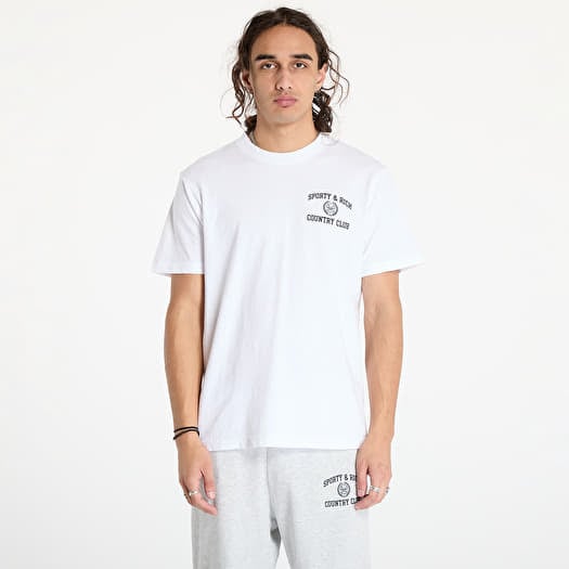 T-shirt Sporty & Rich Varsity Crest T-Shirt UNISEX White/ Navy