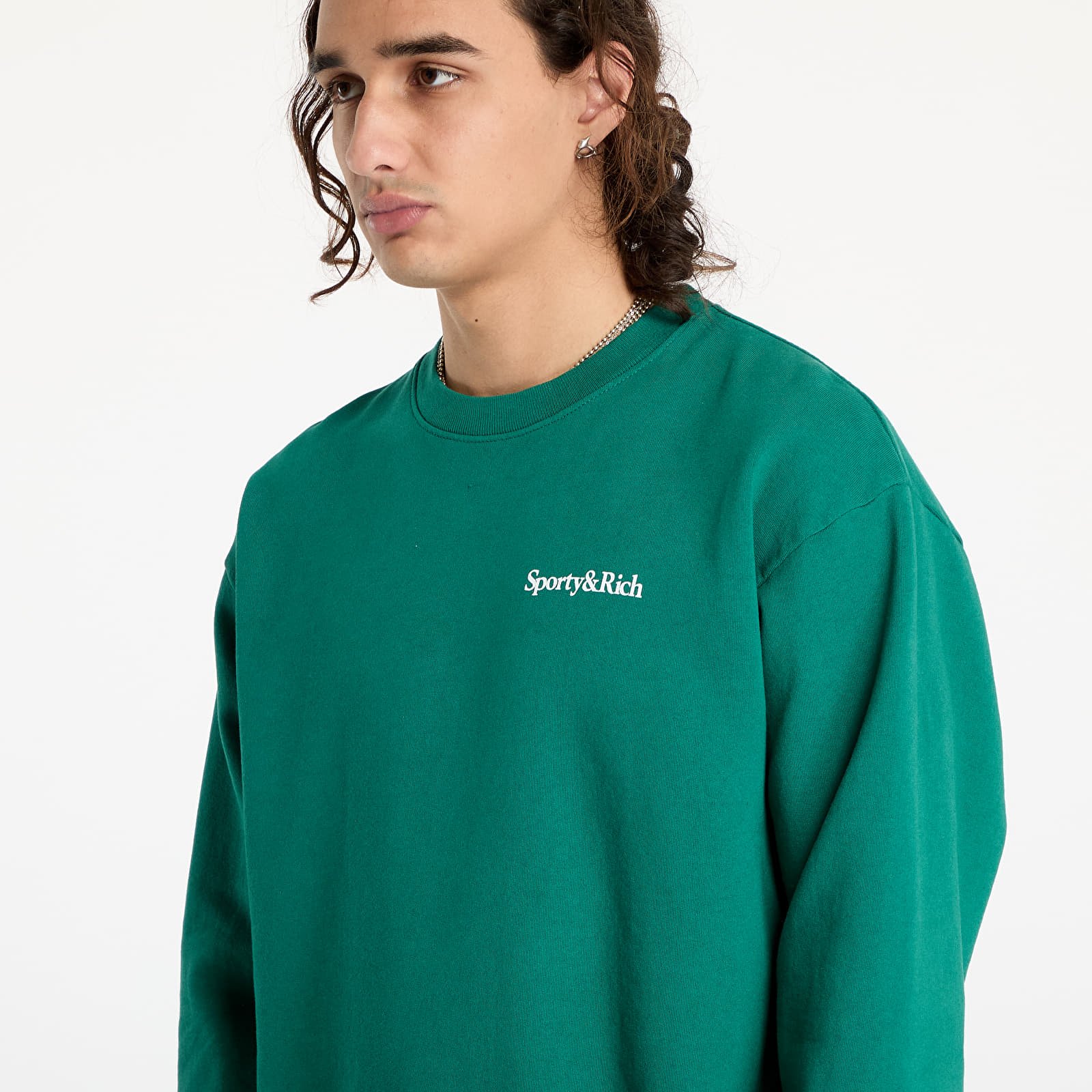 Sweatjacken und Sweatshirts Sporty & Rich Health Is Wealth Crewneck UNISEX Alpine/ White