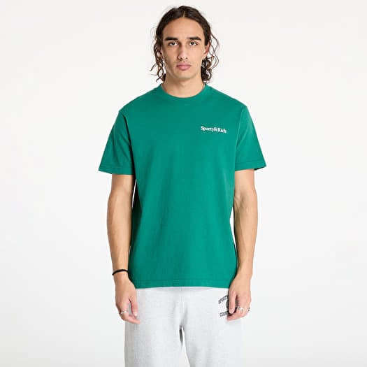 Sporty & Rich Health Is Wealth T-Shirt UNISEX Alpine/ White