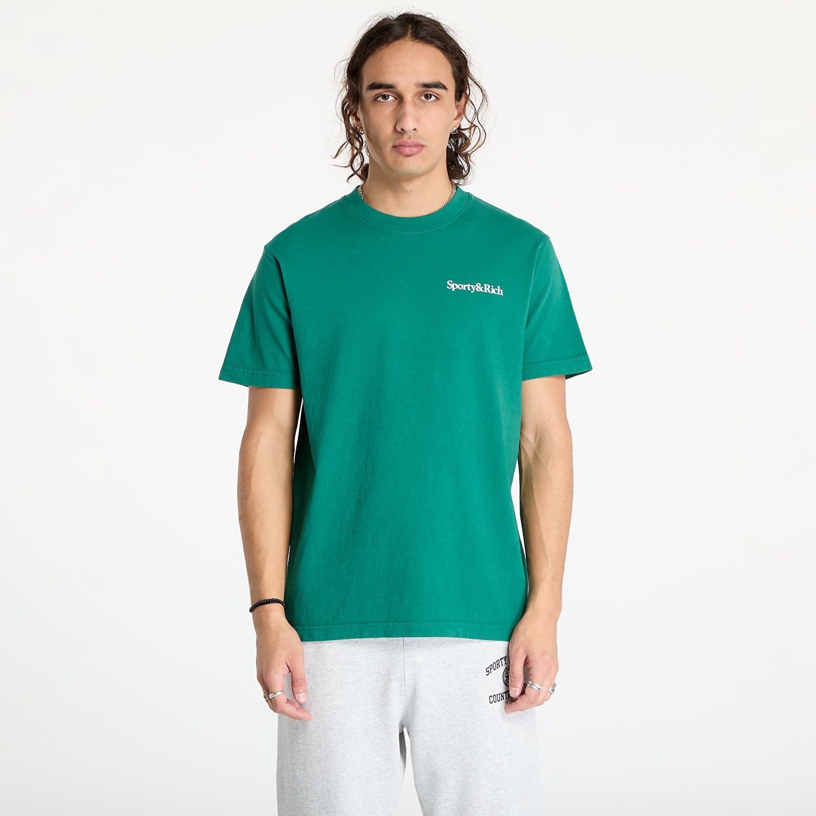 T-shirts Sporty & Rich Health Is Wealth T-Shirt UNISEX Alpine/ White