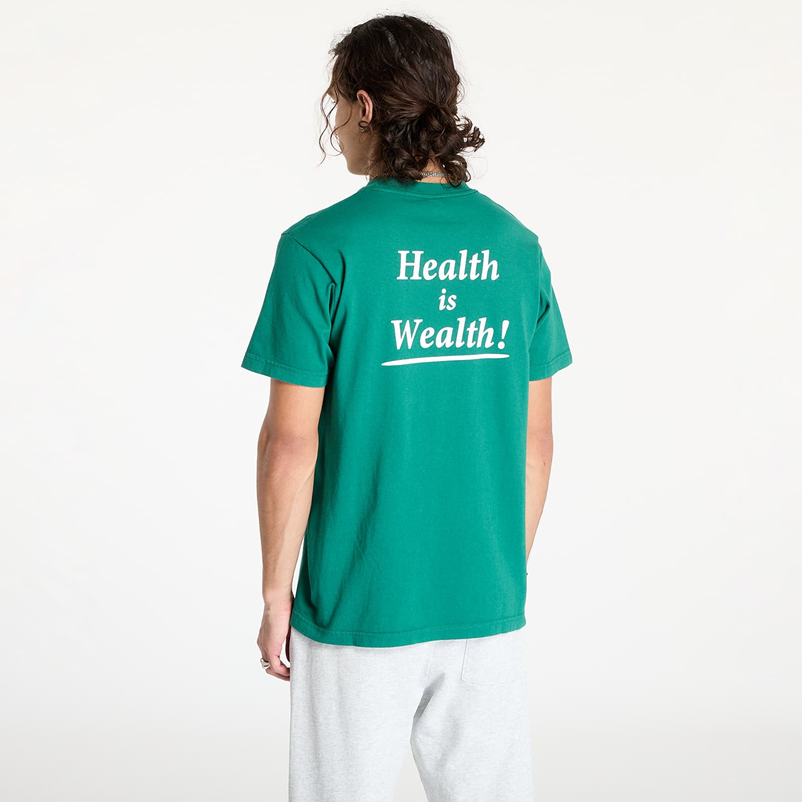 T-shirts Sporty & Rich Health Is Wealth T-Shirt UNISEX Alpine/ White