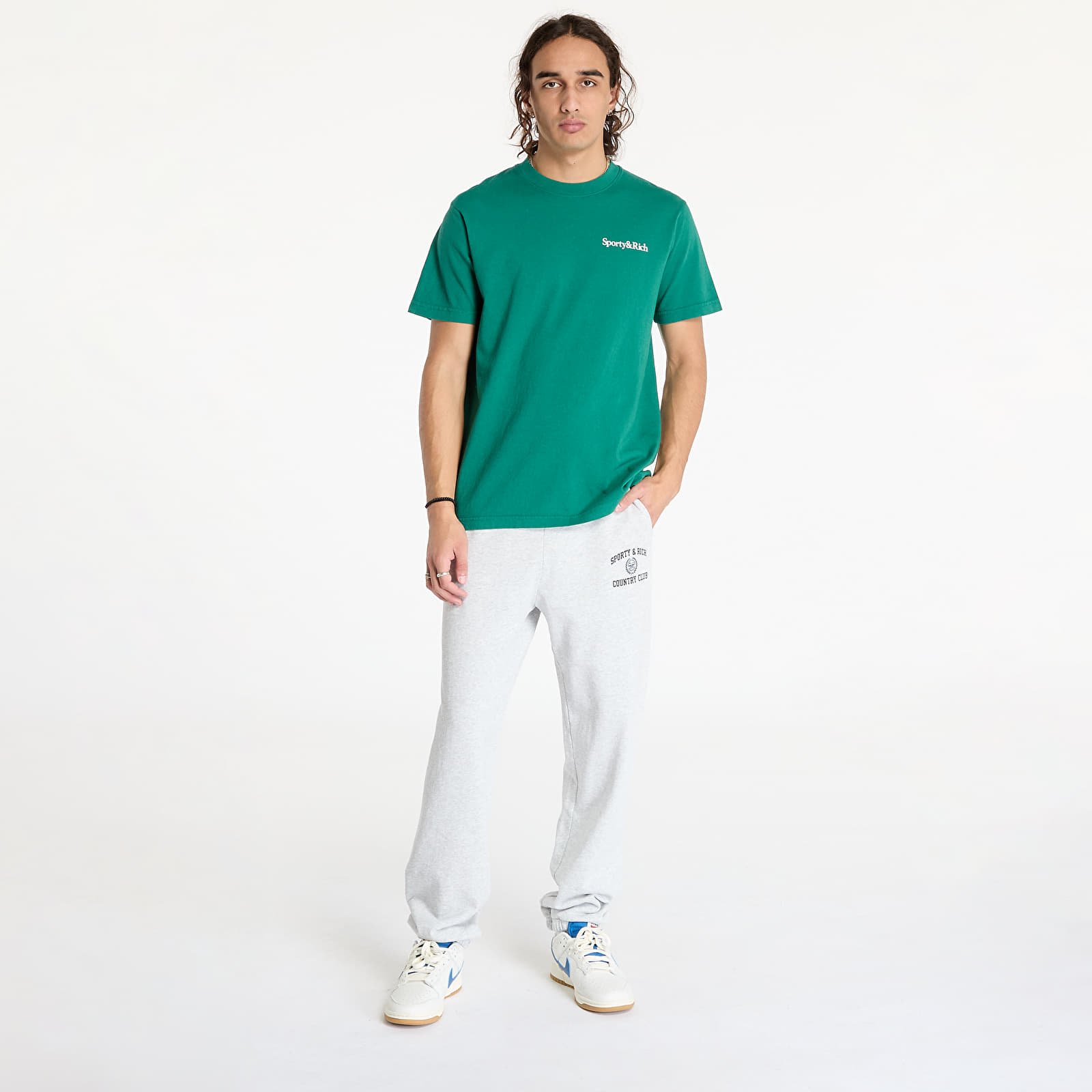 T-shirts Sporty & Rich Health Is Wealth T-Shirt UNISEX Alpine/ White