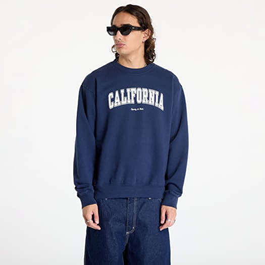 Sporty & Rich California Crewneck UNISEX Navy/ White