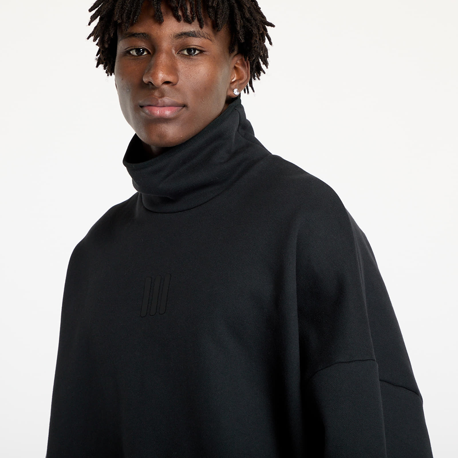 Hanorac adidas x Fear Of God Athletics Fleece Mock Sweatshirt Black - 1 | YEO