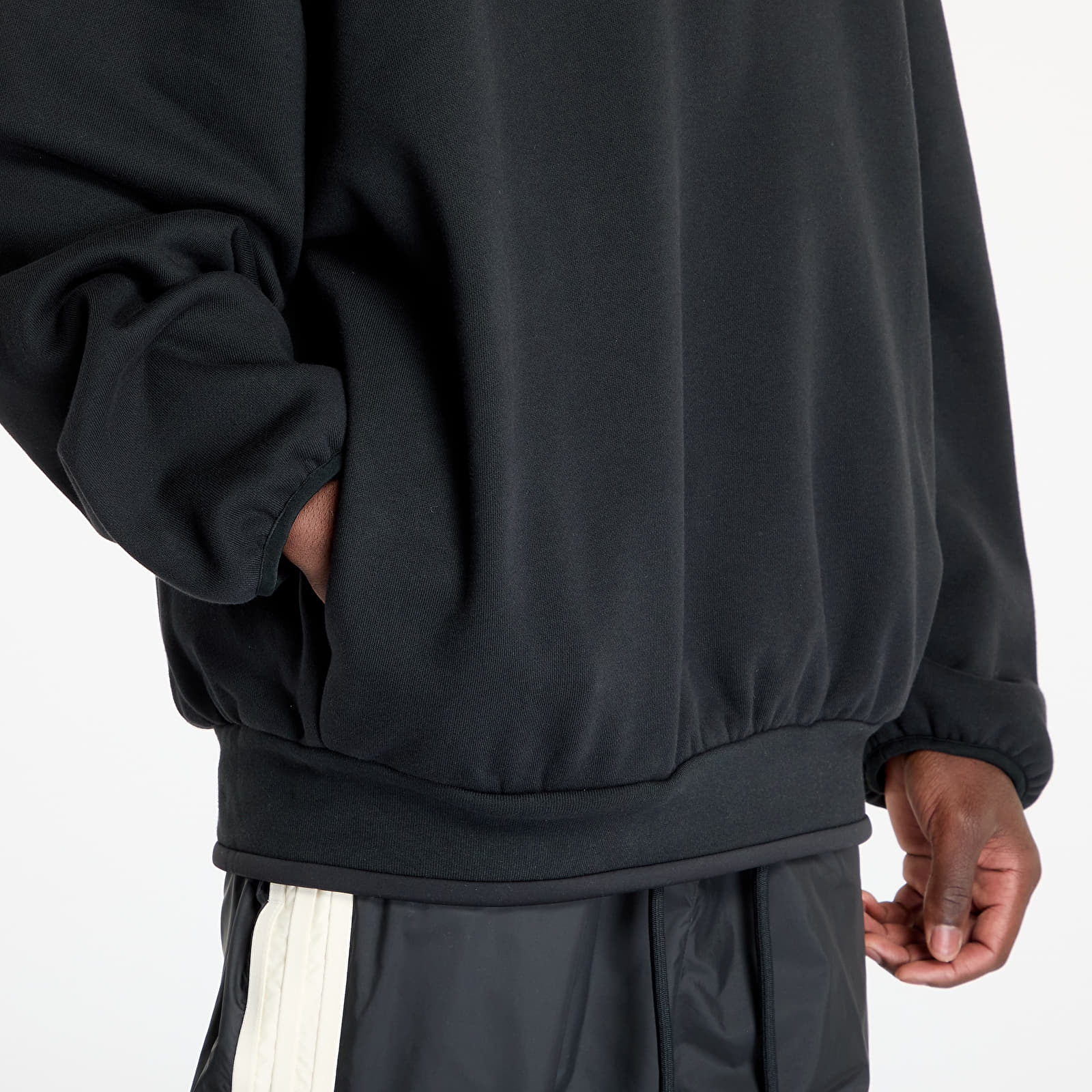 Felpe adidas x Fear Of God Athletics Fleece Mock Sweatshirt Black Footshop