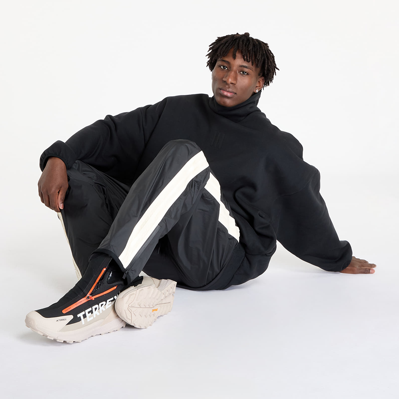 Hanorace adidas x Fear Of God Athletics Fleece Mock Sweatshirt Black