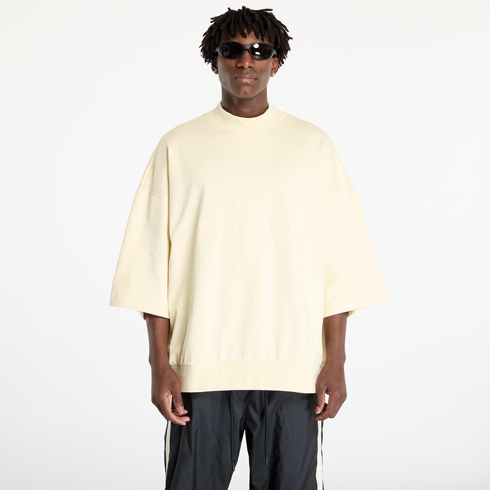 Tricou adidas x Fear Of God Athletics Logo 3/4 Tee Pale Yellow