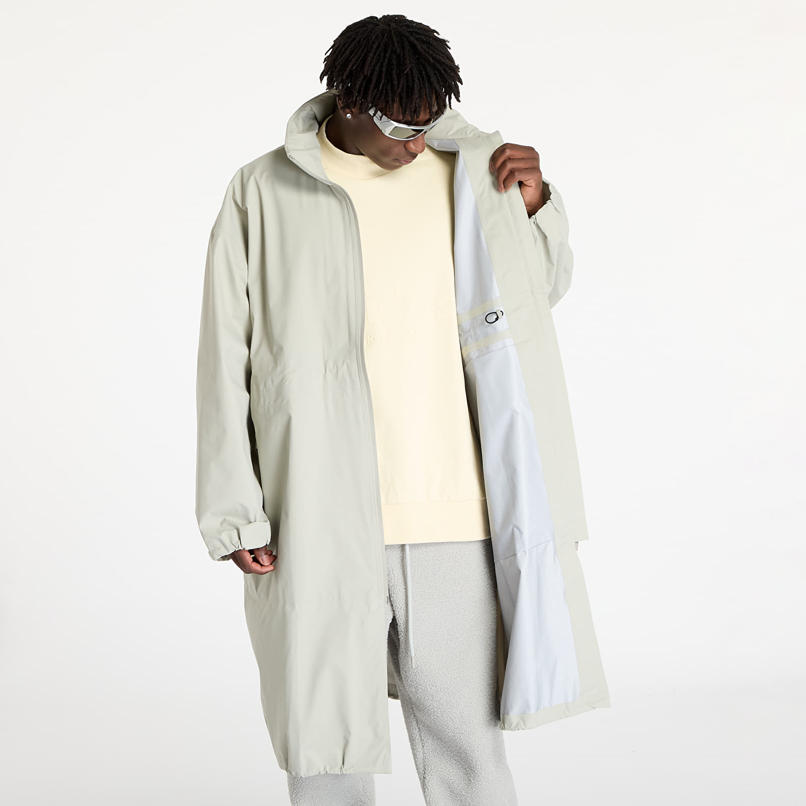 Parkas pentru bărbați adidas x Fear Of God Athletics Shell Parka Sesame