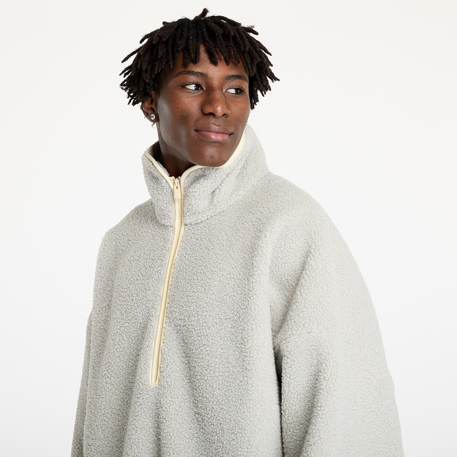 Mikiny adidas x Fear Of God Athletics Alaska 1/2 Zip Sesame