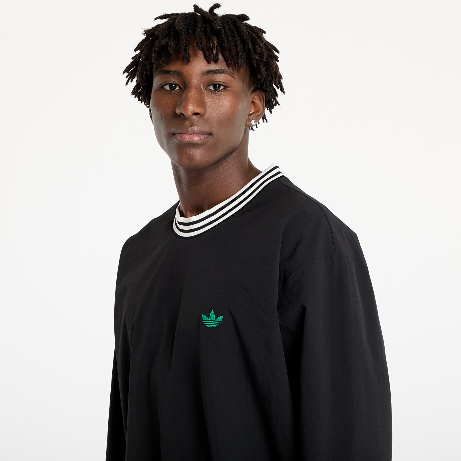 Pánske mikiny adidas Rolling Links Dwr Crew Black