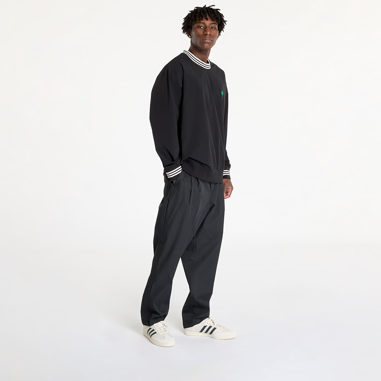 Pánske mikiny adidas Rolling Links Dwr Crew Black