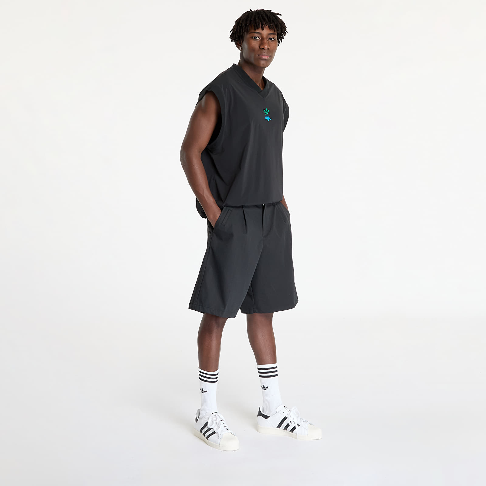 Férfi sortok adidas Rolling Links Short Black