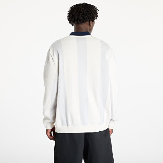 Black and white long sleeve polo deals