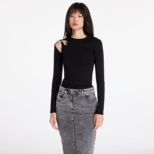 HELIOT EMIL Black Hyaline Long Sleeve T-Shirt Heliot Emil