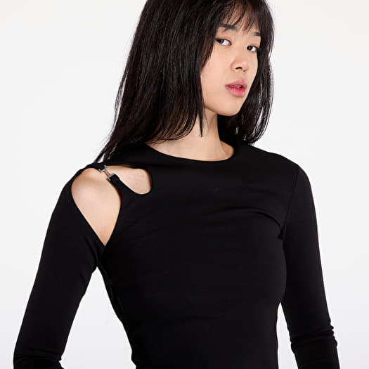 HELIOT EMIL Black Hyaline Long Sleeve T-Shirt Heliot Emil