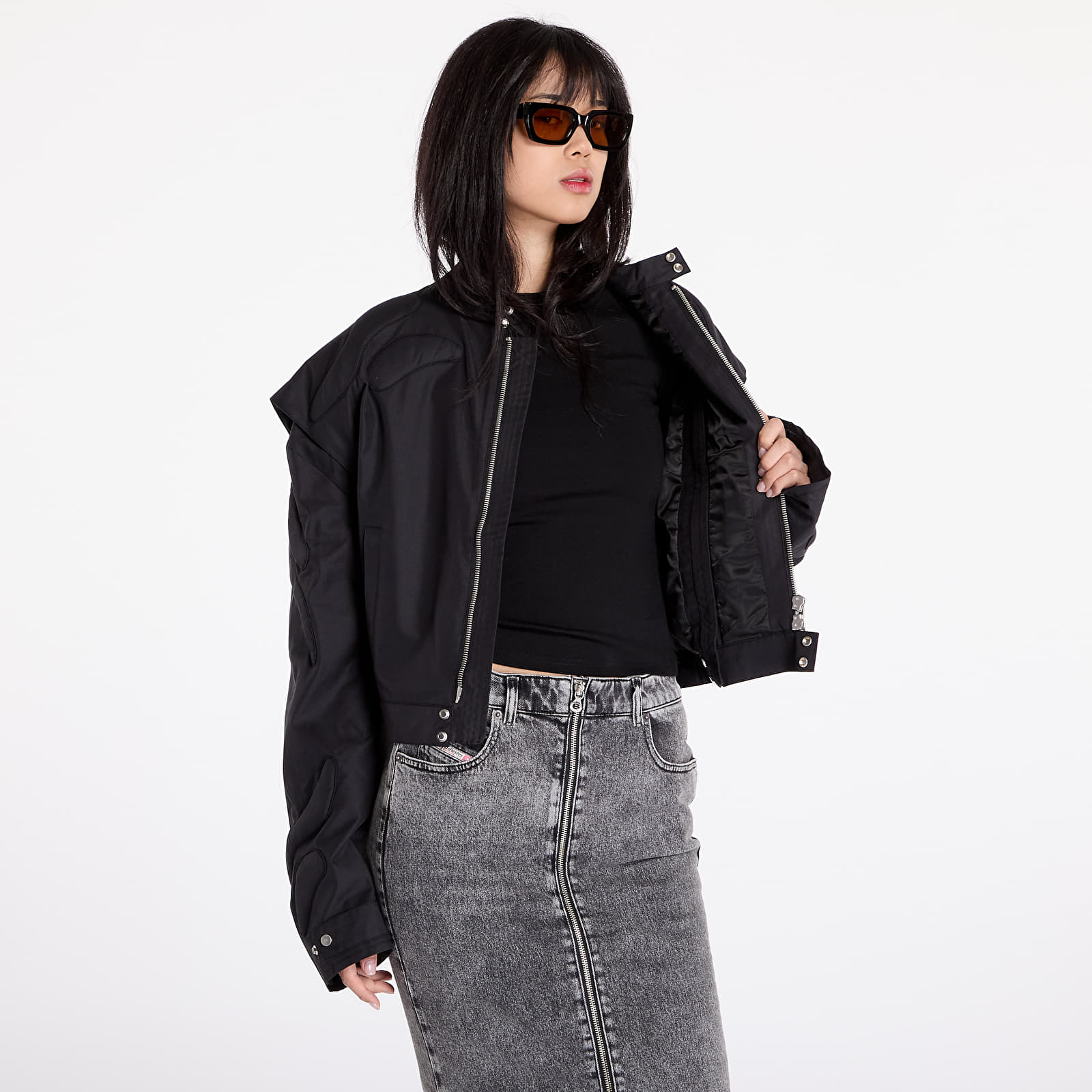 Kurtki damskie HELIOT EMIL Molded Biker Jacket Black