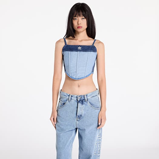 adidas x KSENIASCHNAIDER Corset Medium Blue Denim/ Light Denim