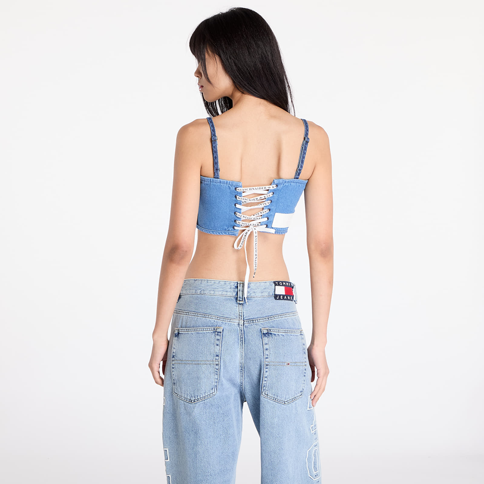 Топове adidas x KSENIASCHNAIDER Corset Medium Blue Denim/ Light Denim