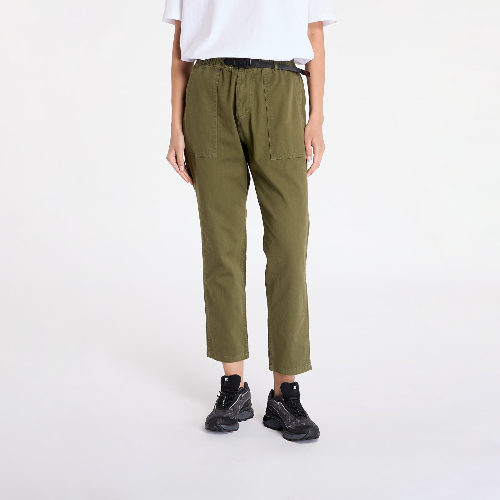 Pantaloni Gramicci Loose Tapered Ridge Pant UNISEX Olive - 1 | YEO