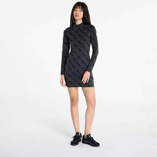 adidas Monogram Bodycon Dress Carbon