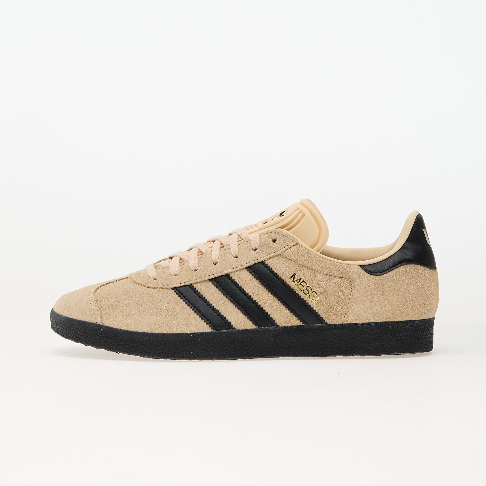 Pánské tenisky a boty adidas Gazelle Messi Crystal Sand/ Core Black/ Gold Metallic