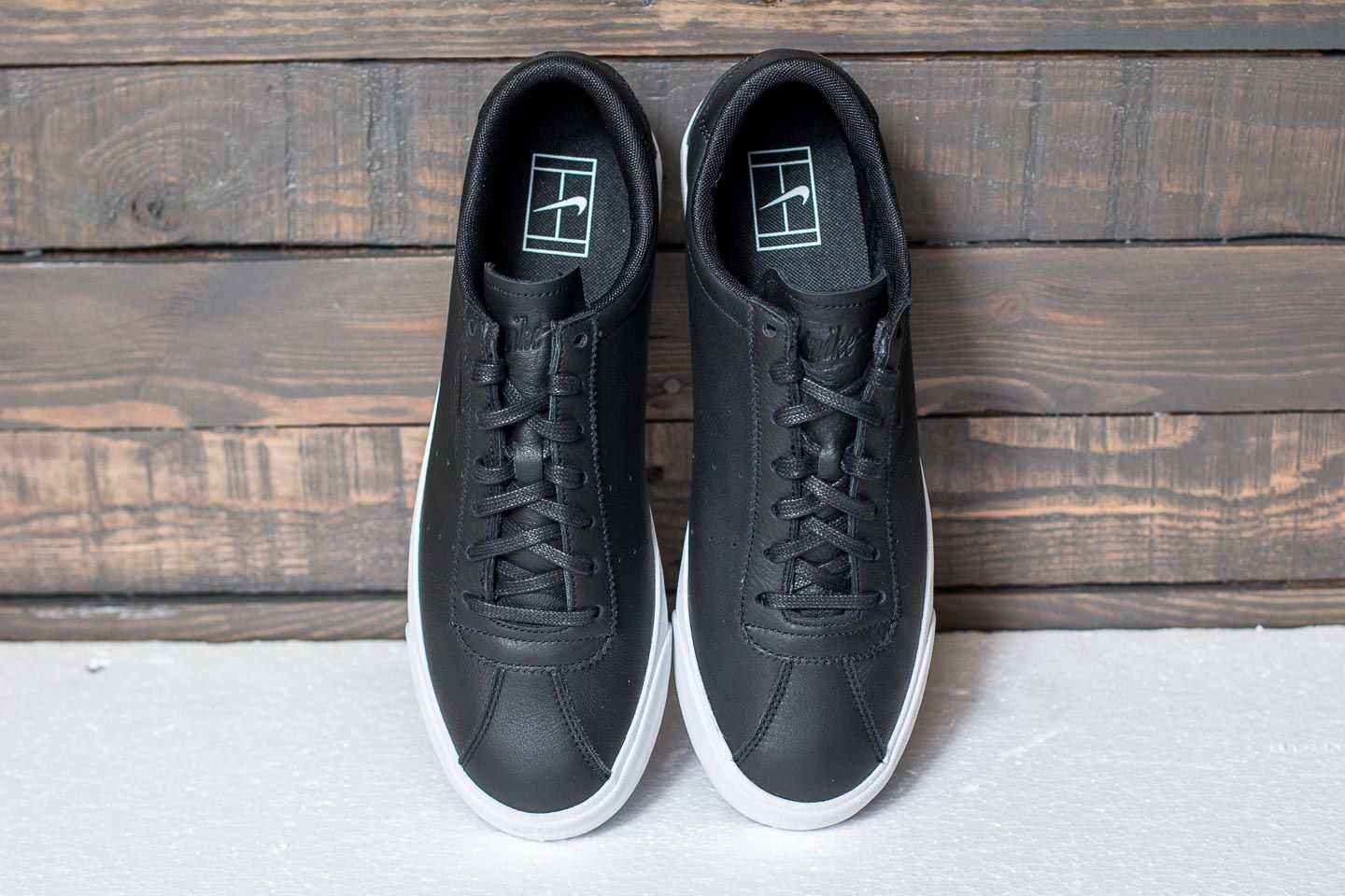 Men s shoes Nike Match Classic Leather Black Black Footshop