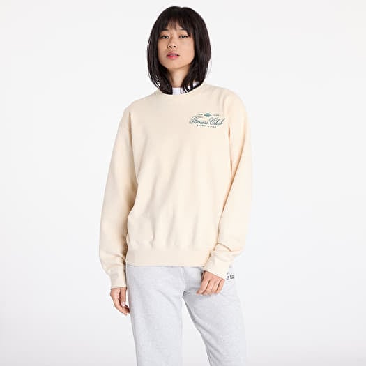 Sporty & Rich Fitness World Crewneck UNISEX Cream/ Alpine