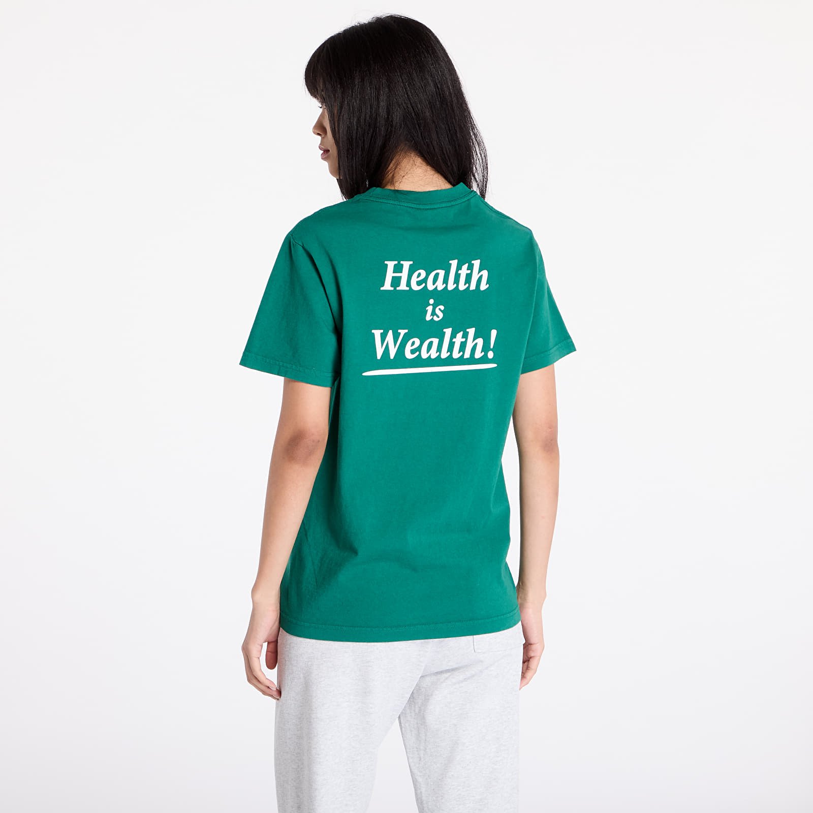 T-shirts Sporty & Rich Health Is Wealth T-Shirt UNISEX Alpine/ White