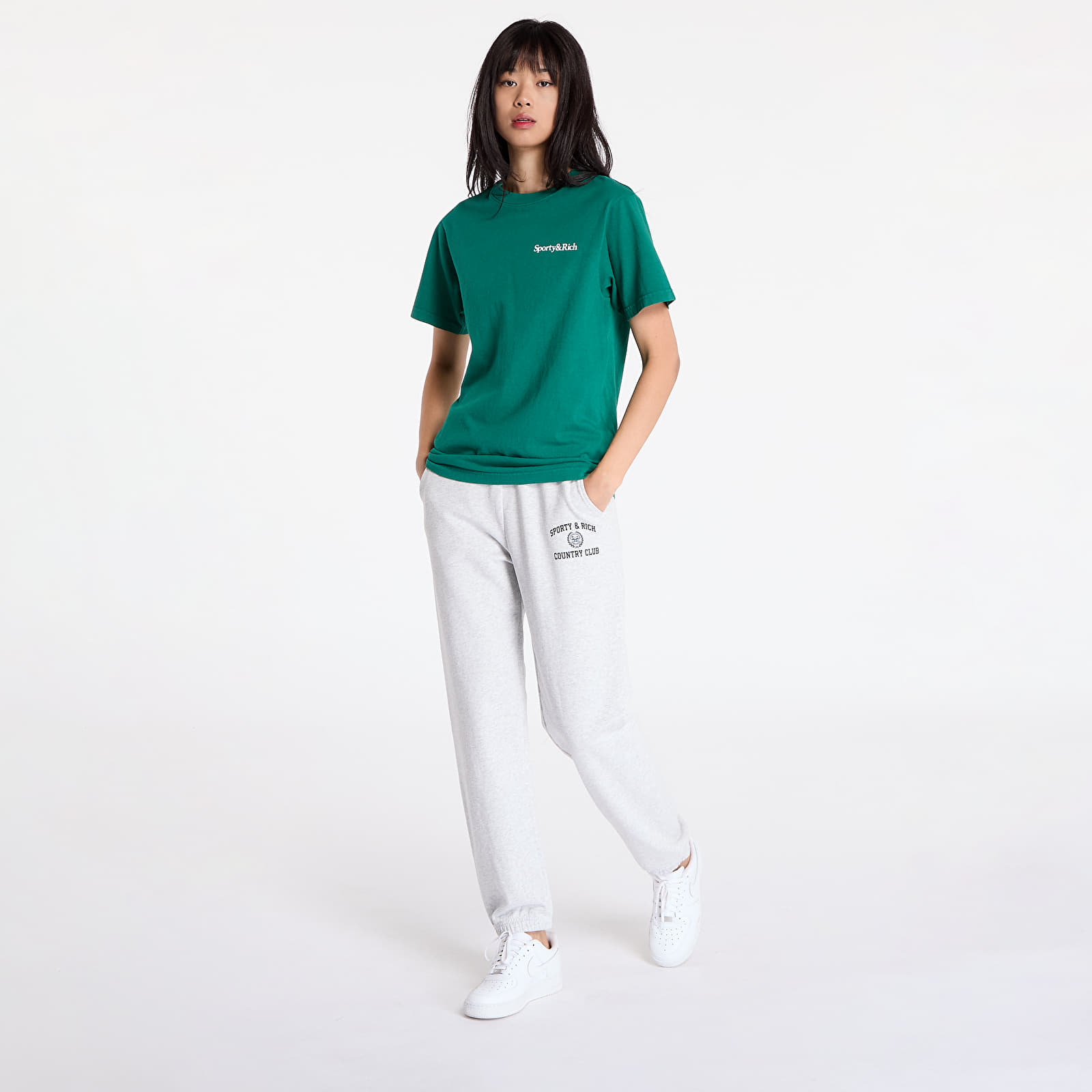 T-shirts Sporty & Rich Health Is Wealth T-Shirt UNISEX Alpine/ White