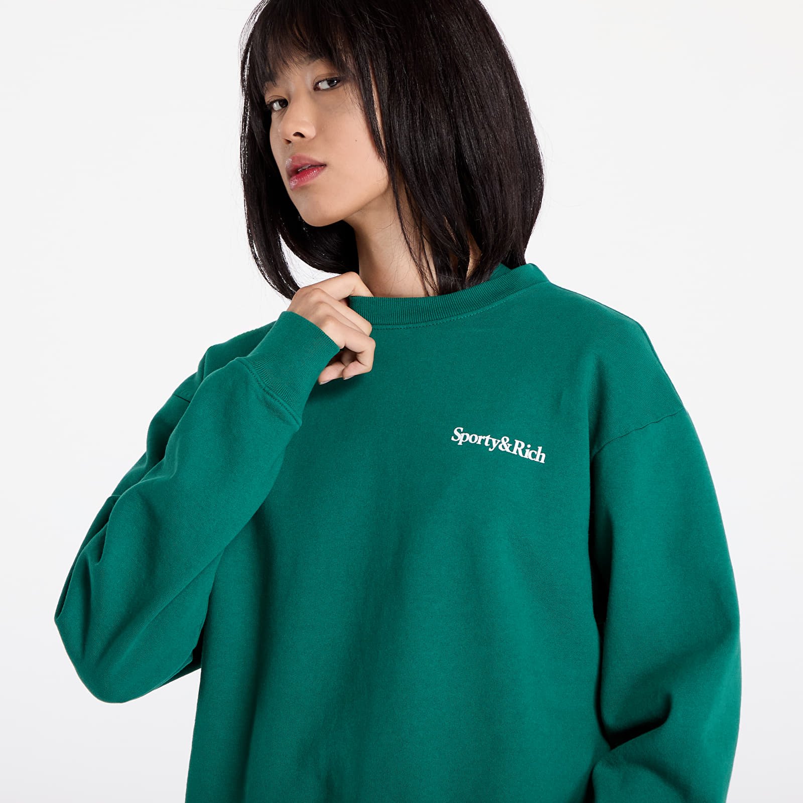 Sweatjacken und Sweatshirts Sporty & Rich Health Is Wealth Crewneck UNISEX Alpine/ White