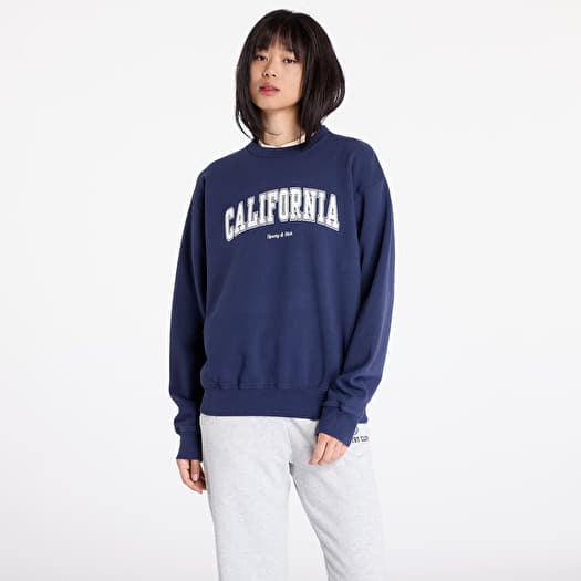 Sporty & Rich California Crewneck UNISEX Navy/ White