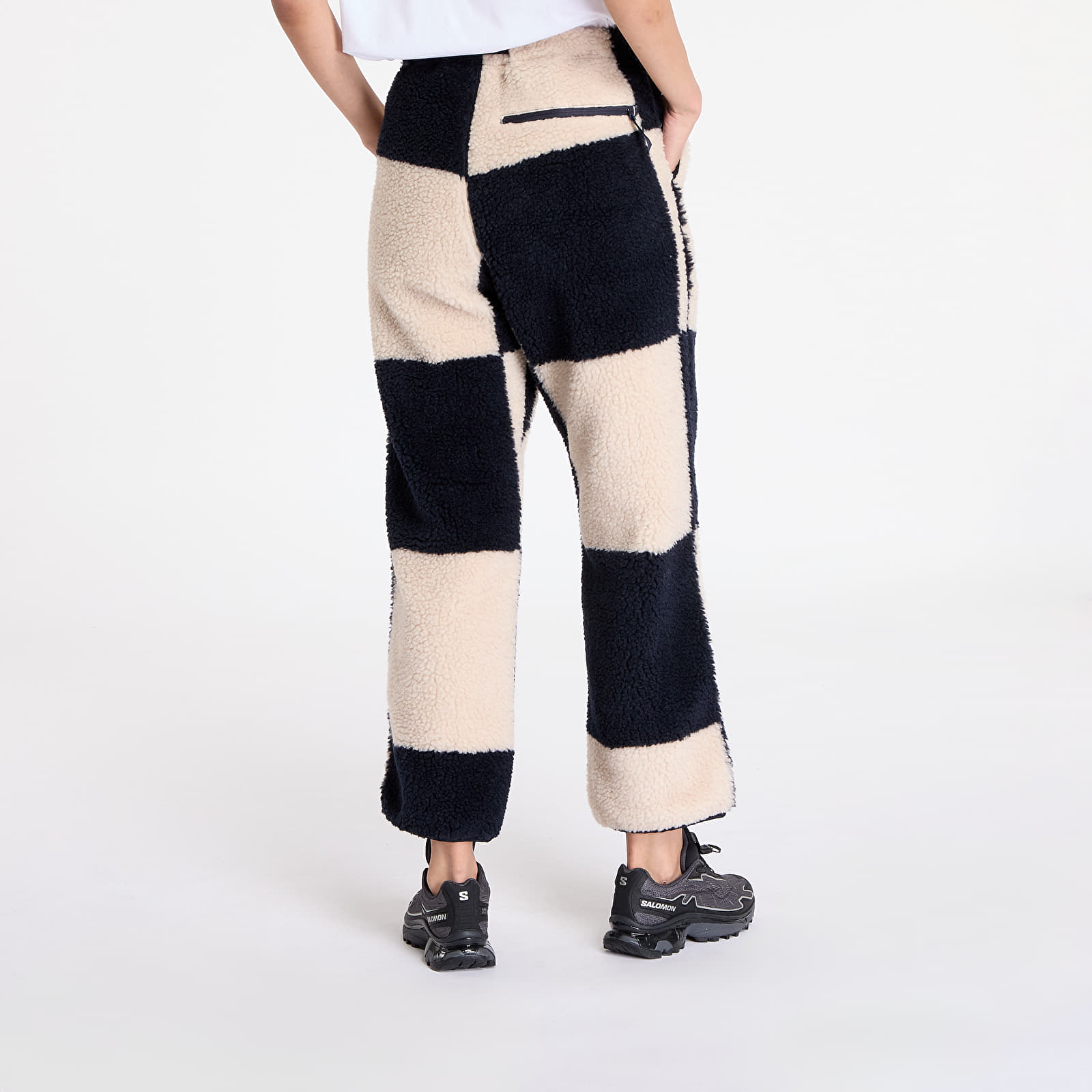 Men's trousers Gramicci Checkered Sherpa Pant Natural / Navy Check