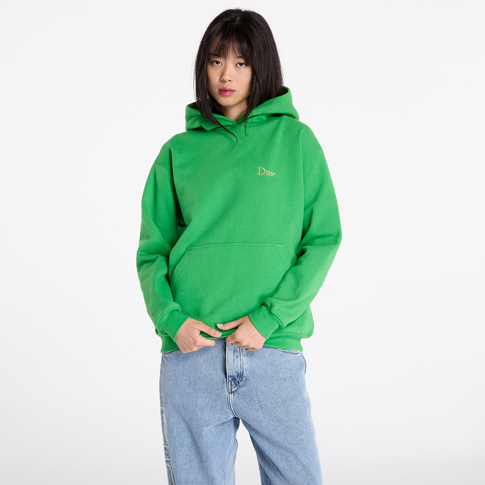 Kapucnis pulóverek és pulcsik Dime Classic Small Logo Hoodie UNISEX Kelly Green