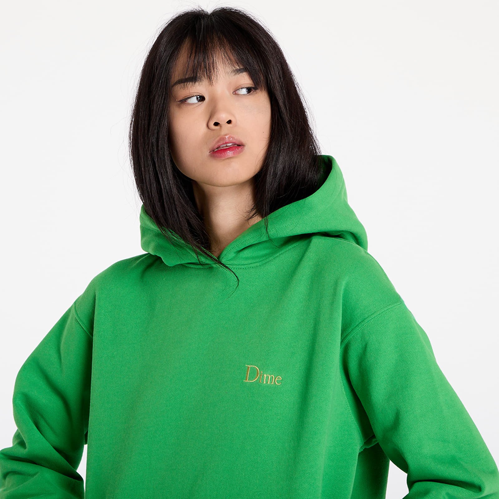 Kapucnis pulóverek és pulcsik Dime Classic Small Logo Hoodie UNISEX Kelly Green