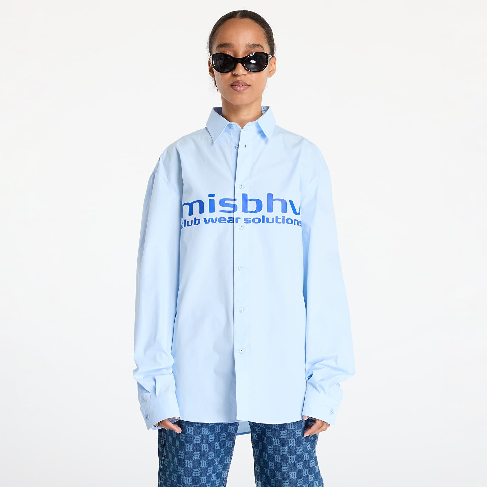 Overhemden MISBHV Light Blue Sport Shirt UNISEX Light Blue