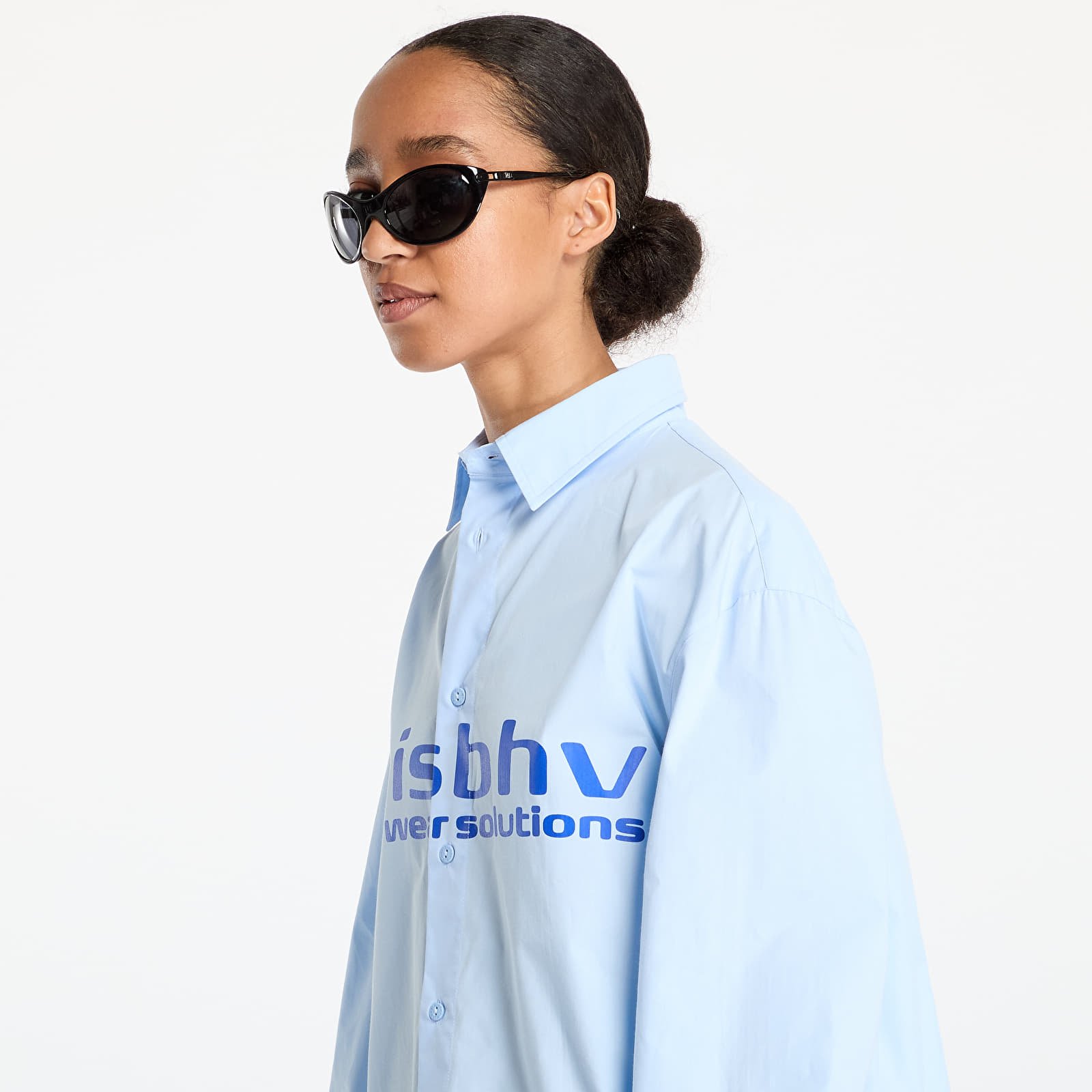 Overhemden MISBHV Light Blue Sport Shirt UNISEX Light Blue