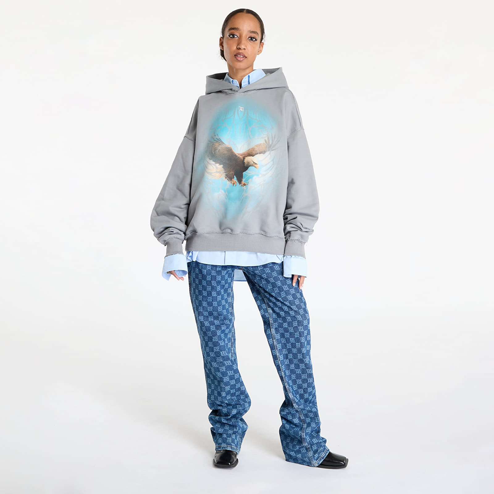 Hoodies en truien MISBHV Monument Valley Hoodie UNISEX Light Grey