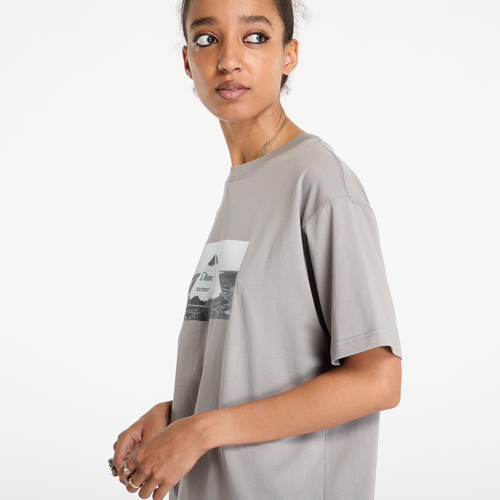 T-Shirts DIME Bass T-Shirt UNISEX Charcoal