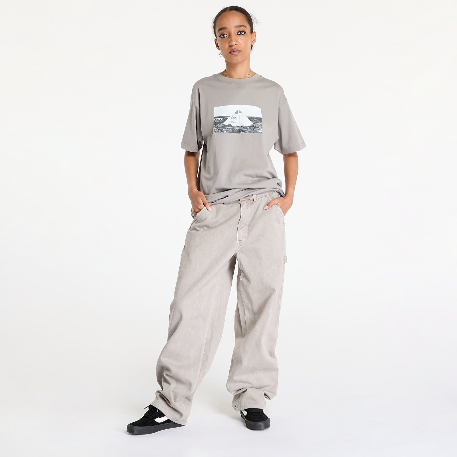 T-Shirts DIME Bass T-Shirt UNISEX Charcoal