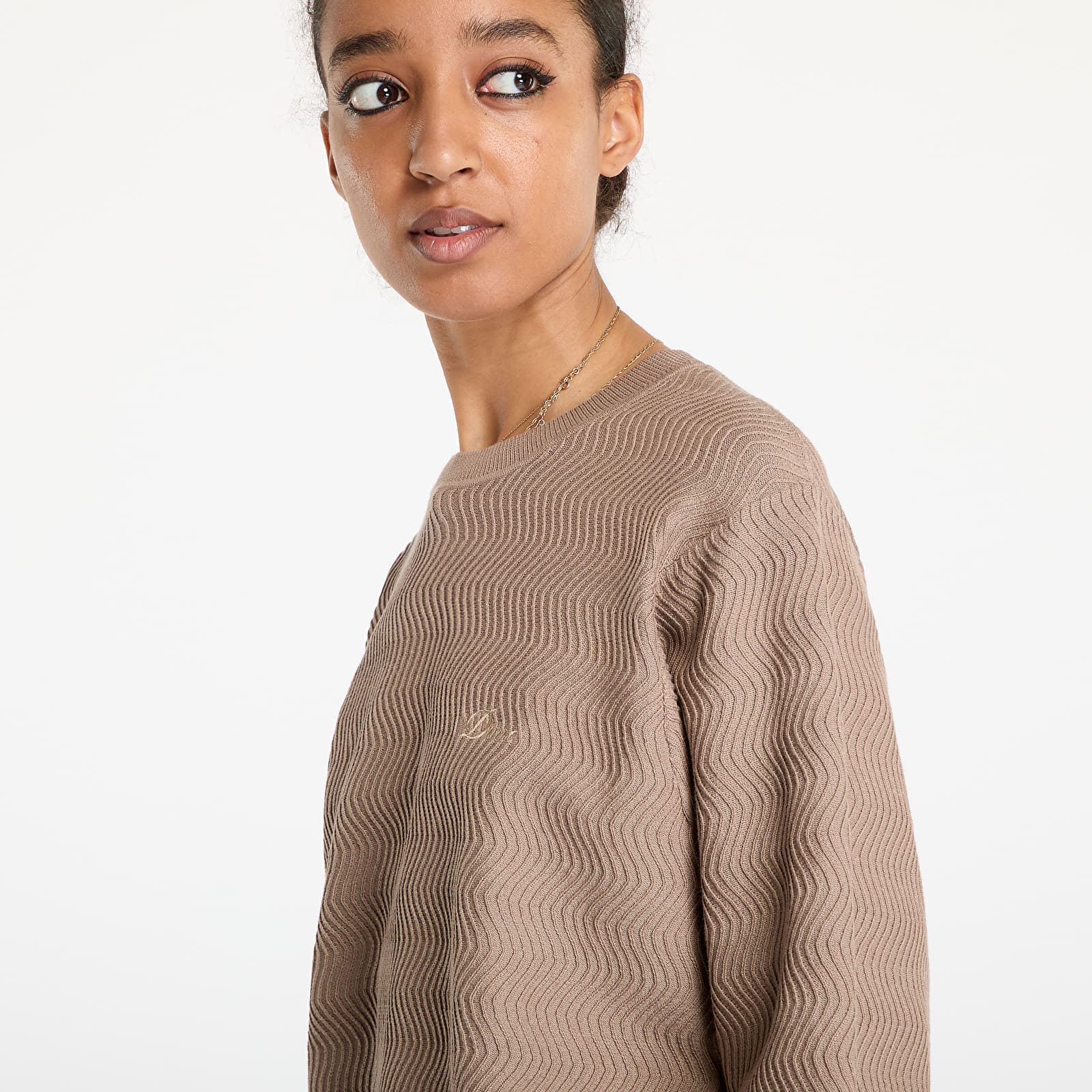 Sweaters DIME Wave Cable Knit UNISEX Tan