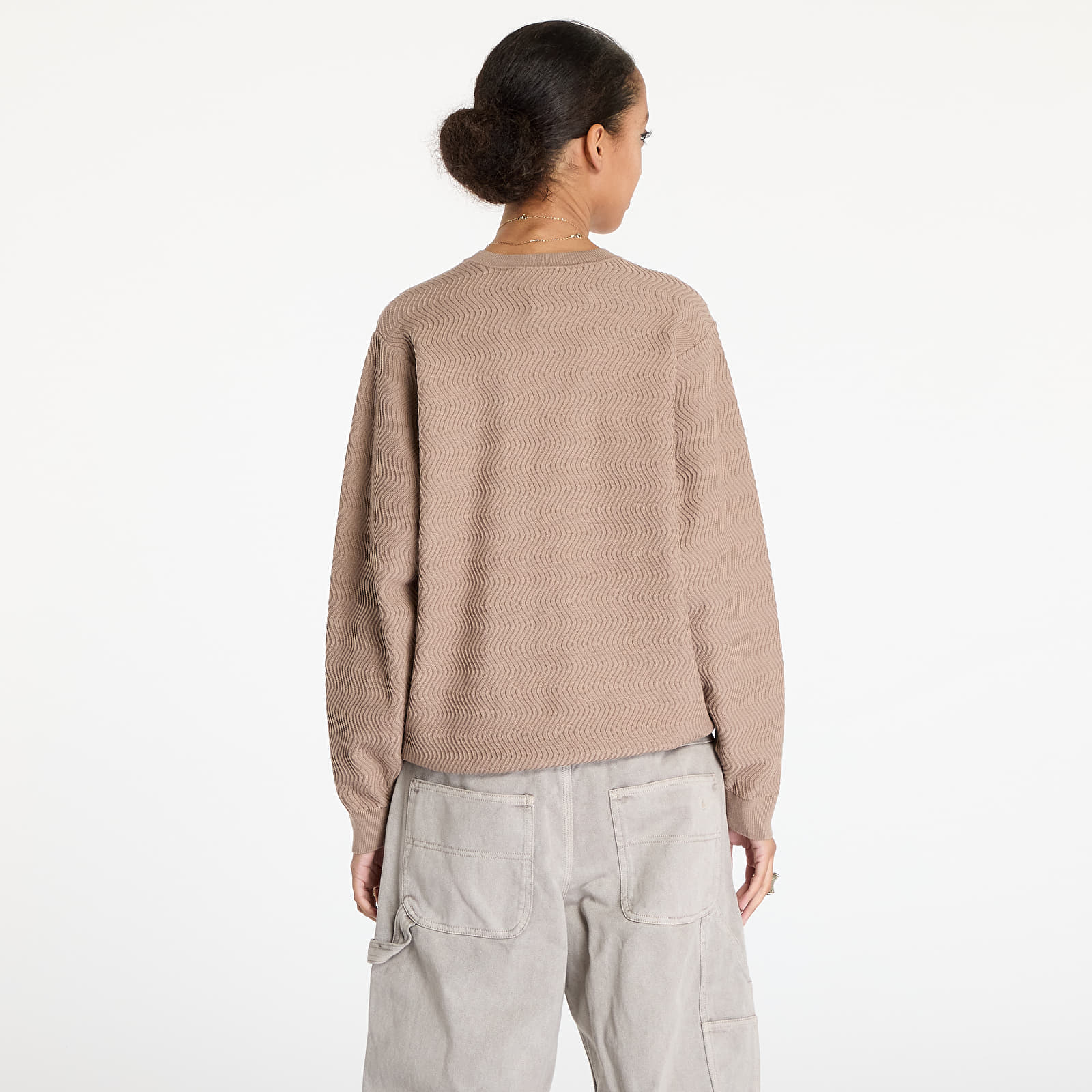 Sweaters DIME Wave Cable Knit UNISEX Tan