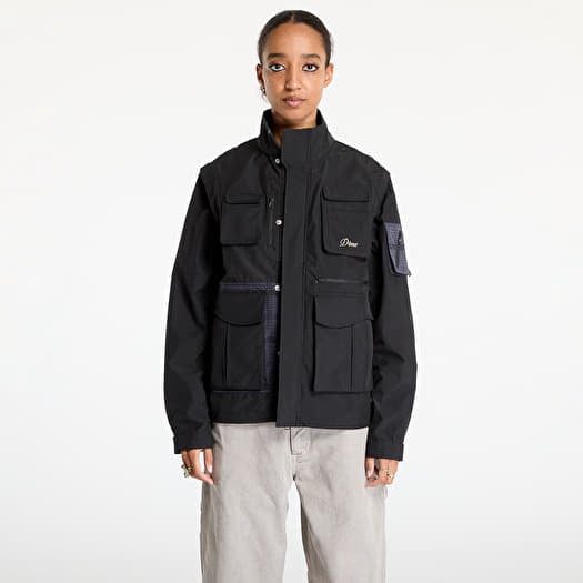 DIME Fishing Zip-Off Jacket UNISEX Black