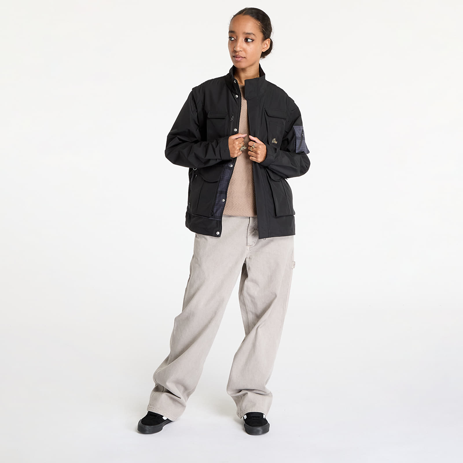 Raincoats DIME Fishing Zip-Off Jacket UNISEX Black