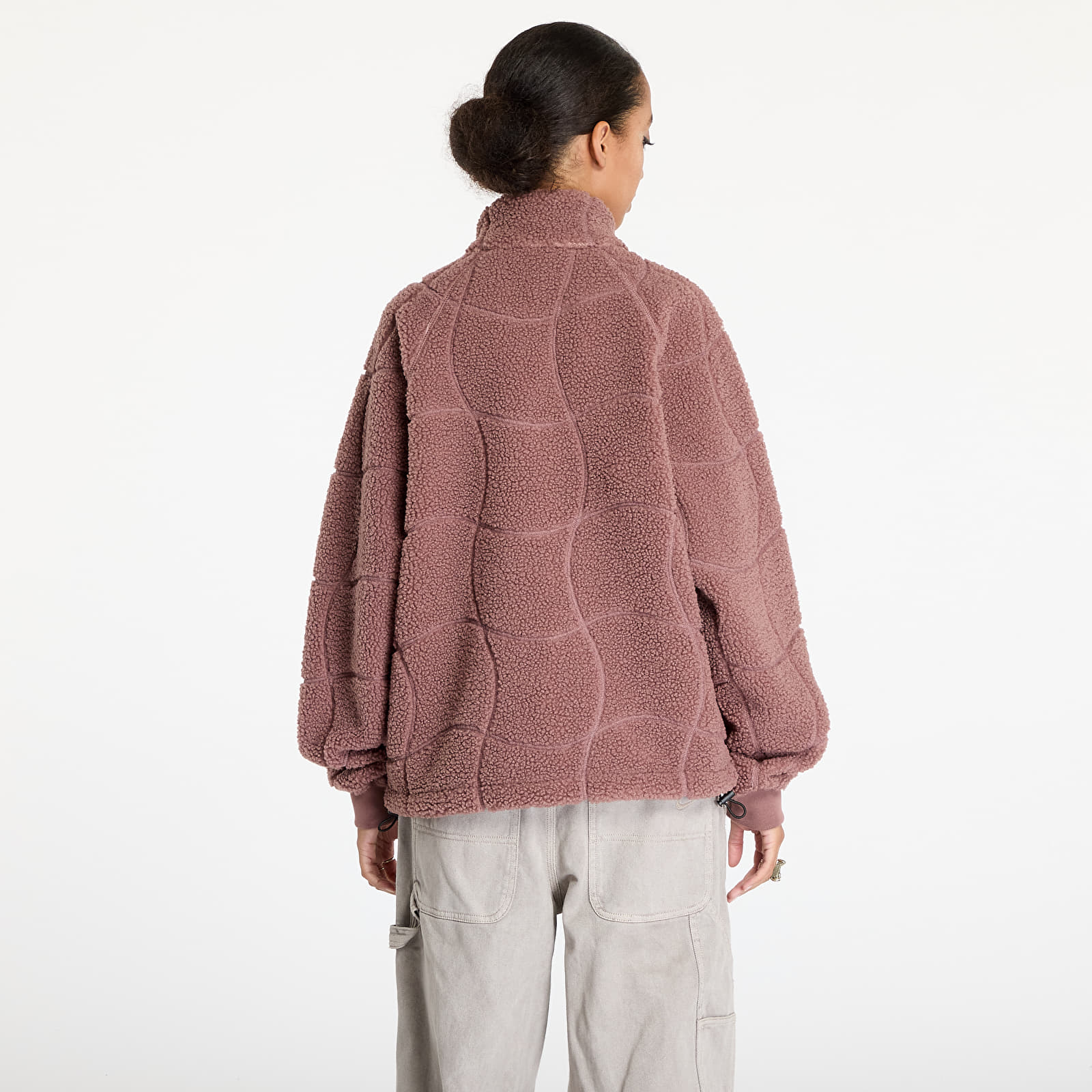 Hettegensere og sweatshirts DIME Coverstich Sherpa Fleece UNISEX Mauve