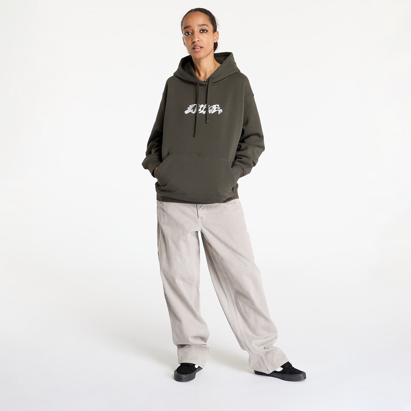Hoodies and sweatshirts  DIME Happy Hoodie UNISEX Vintage Black