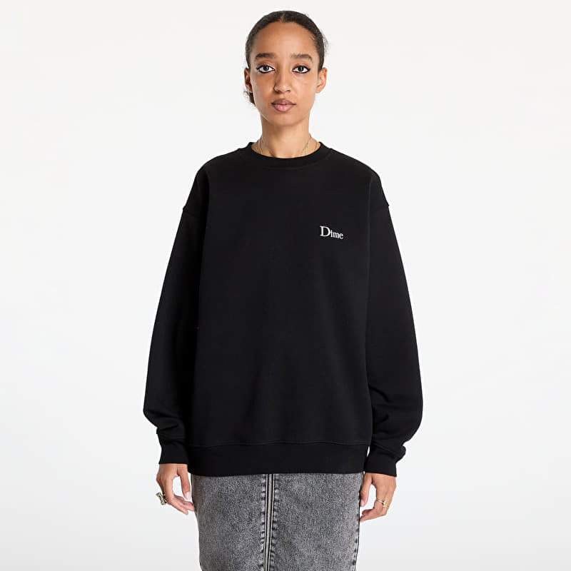 Sweatshirt Dime Classic Small Logo Crewneck UNISEX Black