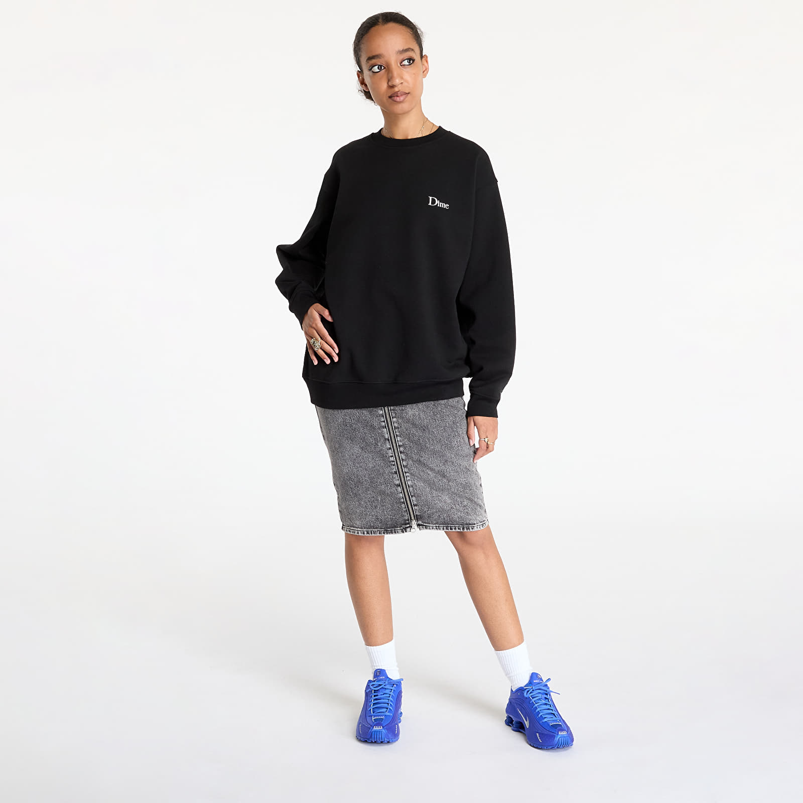 Hoodies and sweatshirts Dime Classic Small Logo Crewneck UNISEX Black |  Footshop