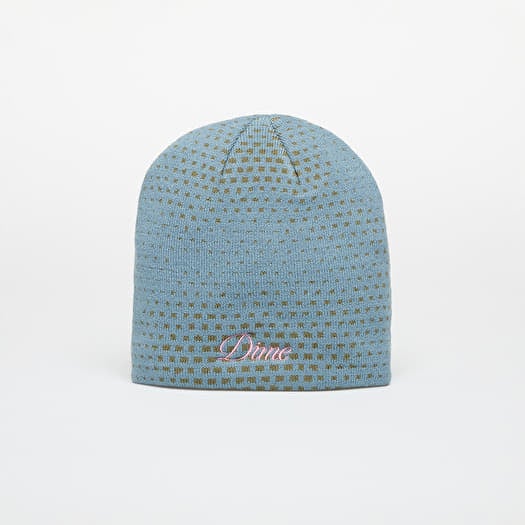 DIME Pixel Skully Beanie Stone Blue