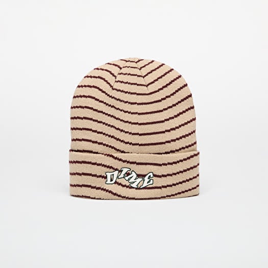 DIME College Wave Cuff Beanie Tan